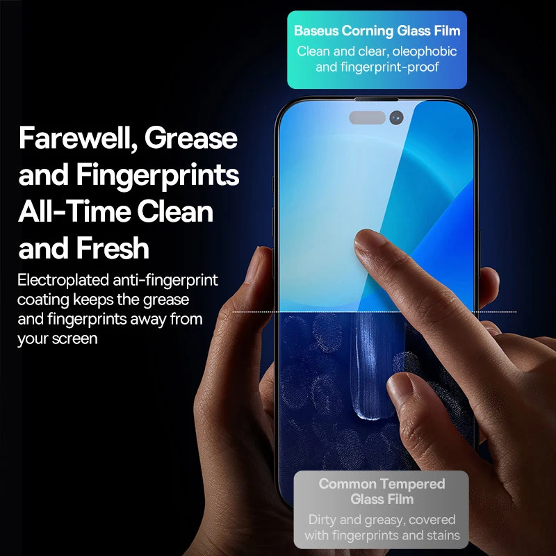 Baseus Vidrio templado para iPhone 17-13 Protector antiespionaje - imagen 2