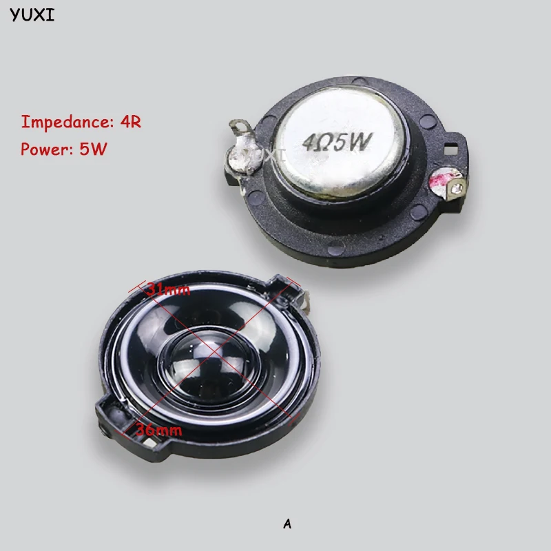 YUXI-minialtavoz portátil de tono alto, 2 piezas, 30mm, 31mm, 3cm, 4 Euro, 5W/8 Euro, 5W - imagen 2