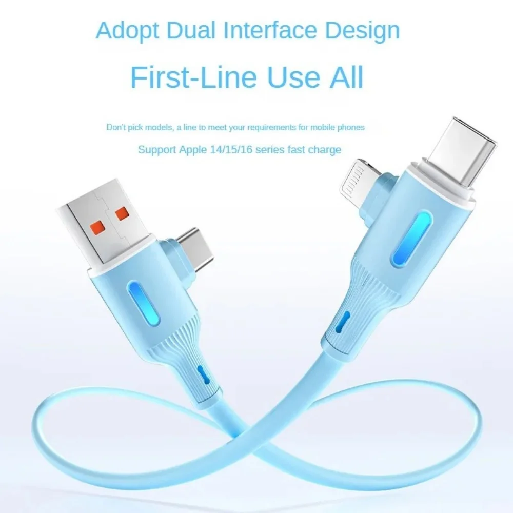 Cuatro en uno Usb-C a Usb-C 60W Cable de datos de carga rápida móvil Pd27W adecuado para Huawei Samsung Xiaomi Letv carga de tableta - imagen 3