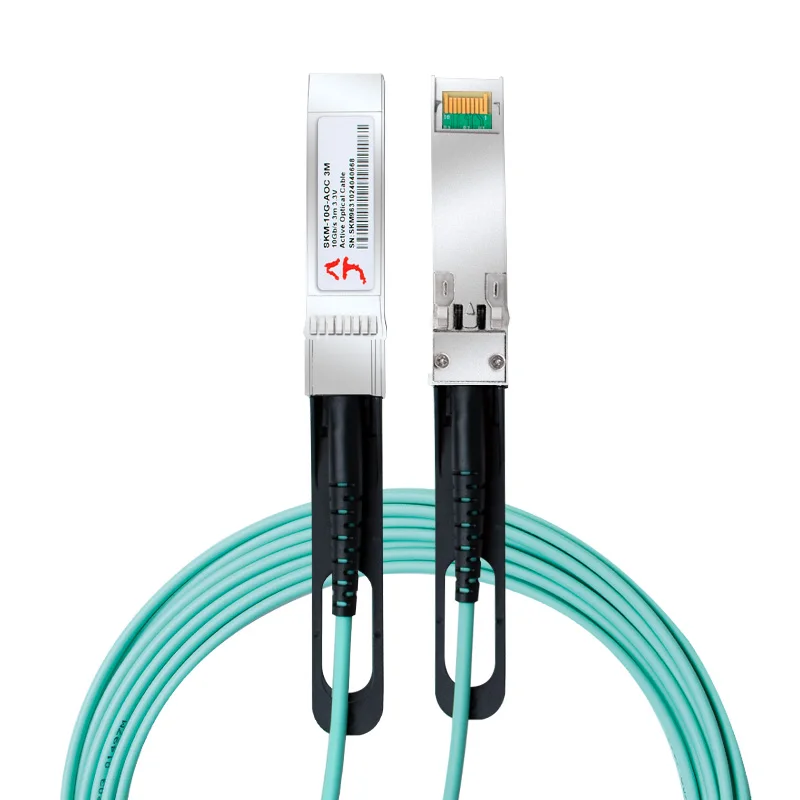 XikeStor 10G AOC Lan Cable SFP+ Conector Ethernet Compatible con 2.5G Gigabit Plug and Play 1M/3M/5M Amplia compatibilidad - imagen 3