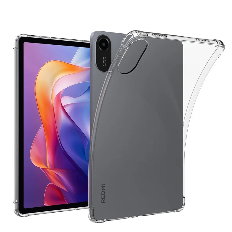 Para Redmi Pad 2 Pro 12,1 "SE 11" 2025 Funda transparente bolsas de aire TPU Funda para tableta para Xiaomi MiPad 7 6 5 7S Pro 12,5 12,4 11 pulgadas Funda