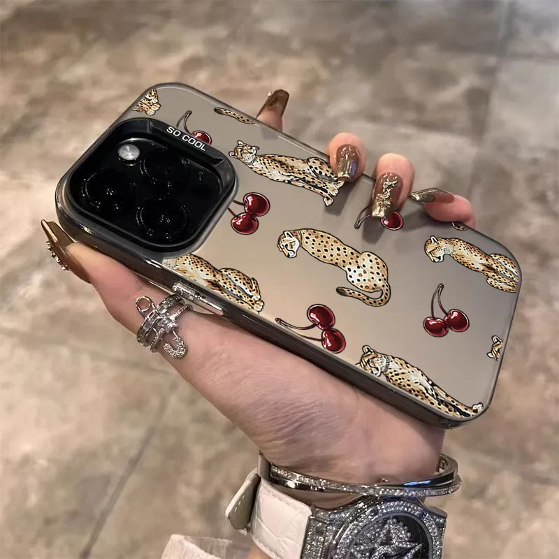 Funda de teléfono con diseño de leopardo cereza para Xiaomi 15T Pro, funda para Xiaomi Mi 11 Lite 5G 14T 13T 12T 14 13 12 Poco X7 X6 X5 F6 F7 F5 - imagen 4