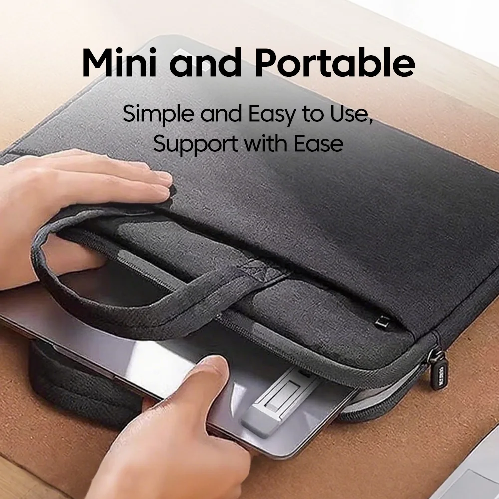 Soporte plegable portátil de tres velocidades, Mini soporte de escritorio para ordenador portátil, soporte Invisible de escritorio adecuado para ordenador de todos los tamaños - imagen 4