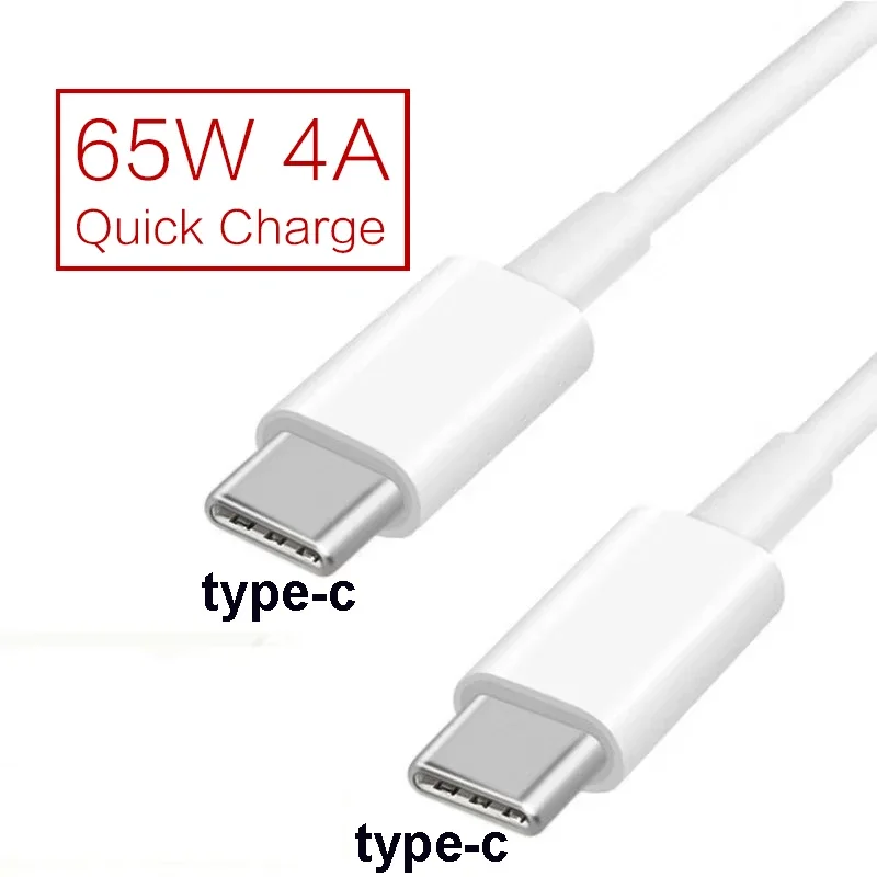 USB tipo C a USB C 65W PD Cable de carga rápida QC4.0 tipo C cargador rápido para Huawei P40 Samsung S10 S20 Macbook Pro - imagen 2
