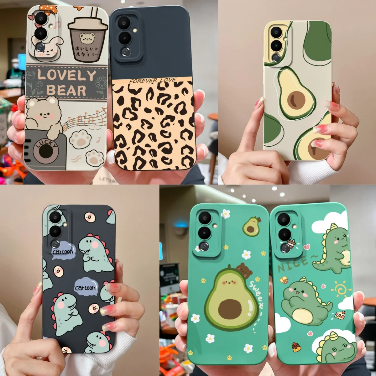 Funda bonita para Tecno Pova 4 Pro, carcasa de teléfono de dinosaurio de silicona líquida suave y suave para Tecno Pova4, Fundas de protección completa