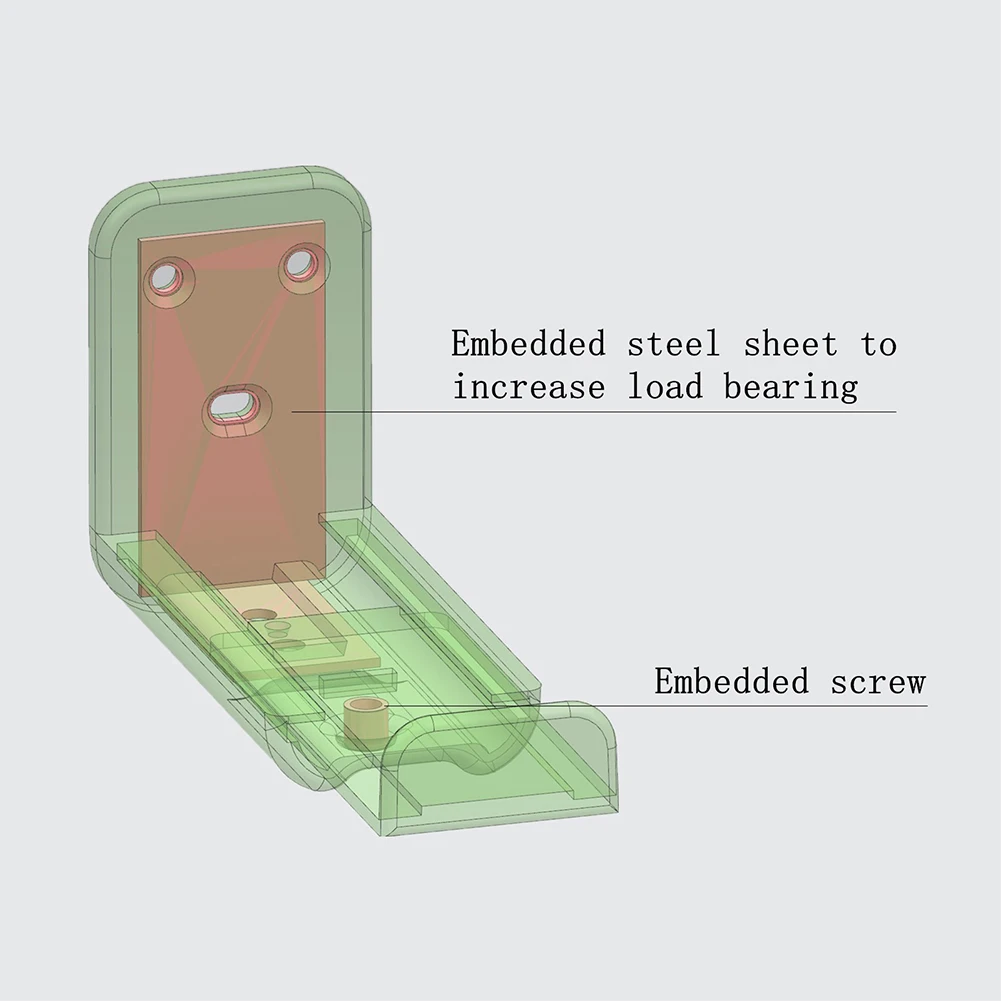 Soporte de montaje de barra de sonido, barra de sonido anticaída, soporte de pared para altavoz, capacidad para hasta 44 libras, barra de sonido debajo de la TV, soporte para la mayoría de barras de sonido - imagen 5