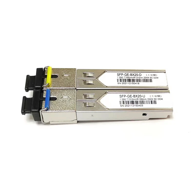Módulo HTOC SFP SC 1310nm/1550nm Transceptor de fibra óptica Módulo de interruptor de fibra Gigabit 1,25G Modo único (20KM) - imagen 3
