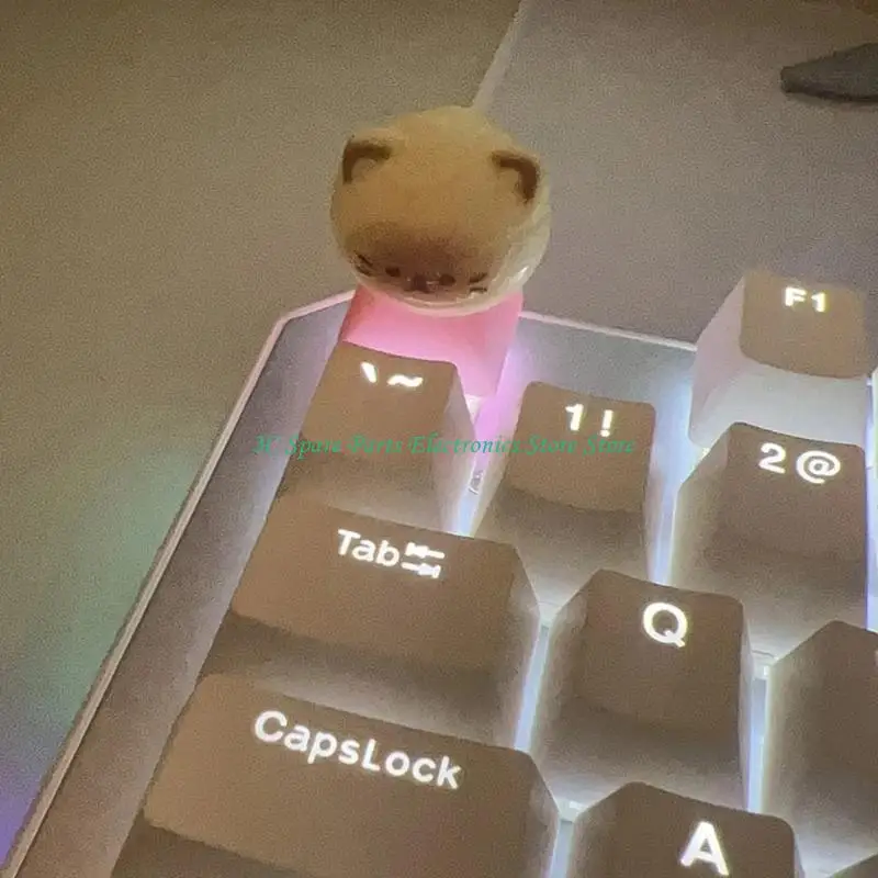 Teclas SZ con forma conejo dibujos animados, teclas 3D ESC personalizadas, teclas con ejes cruzados