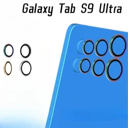 1 Juego de película protectora de lente para Samsung Galaxy Tab S9 Plus Ultra S9 + S9 FE S9fe, protectores de cámara con anillo de Metal, tapas de cristal para lentes