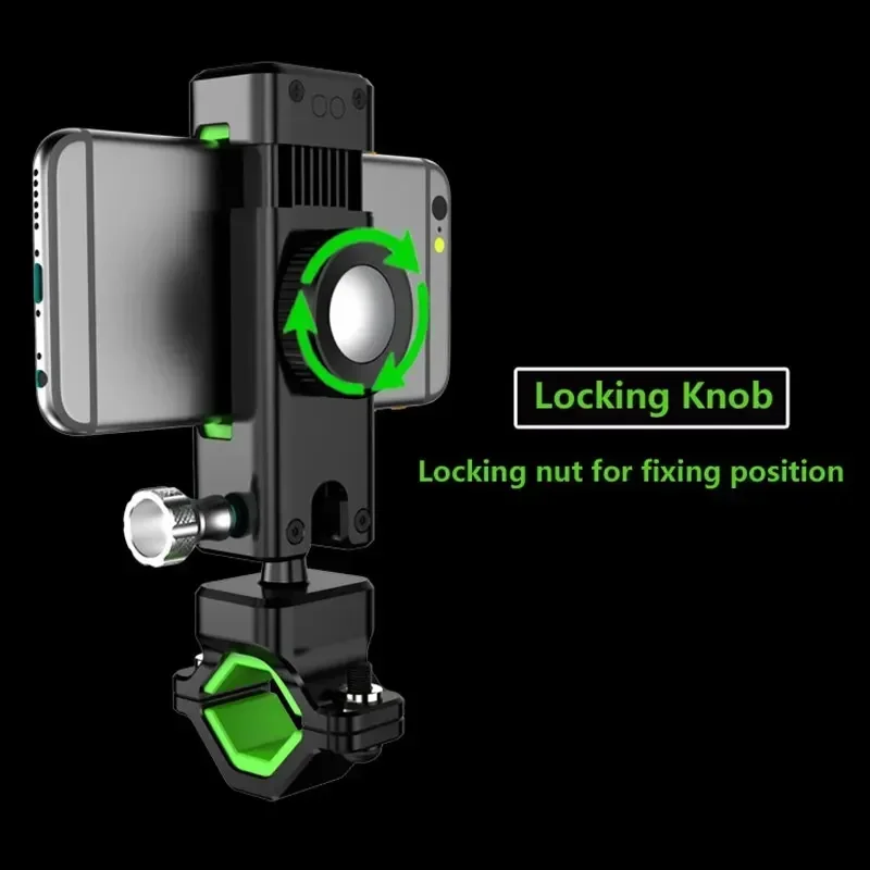 Soporte Universal para manillar de bicicleta y motocicleta, accesorio con rotación de 360 grados, para teléfono móvil IPhone y Samsung de 4,2 "-", 6,8" - imagen 4