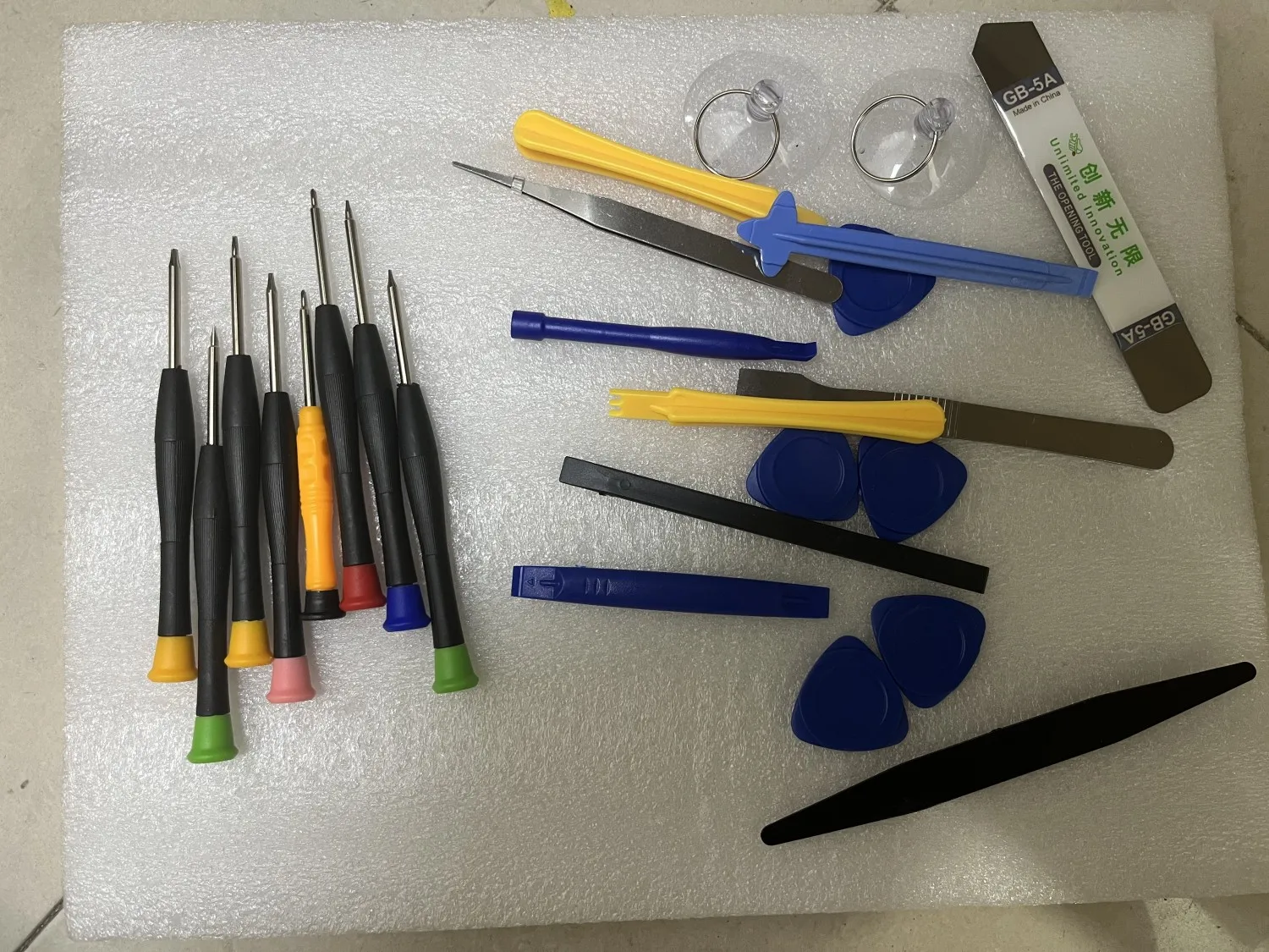 Kit de herramientas de reparación de desmontaje de teléfono móvil 25 en 1 para destornillador Apple Spudger herramienta de reparación de apertura para macbook pro - imagen 2