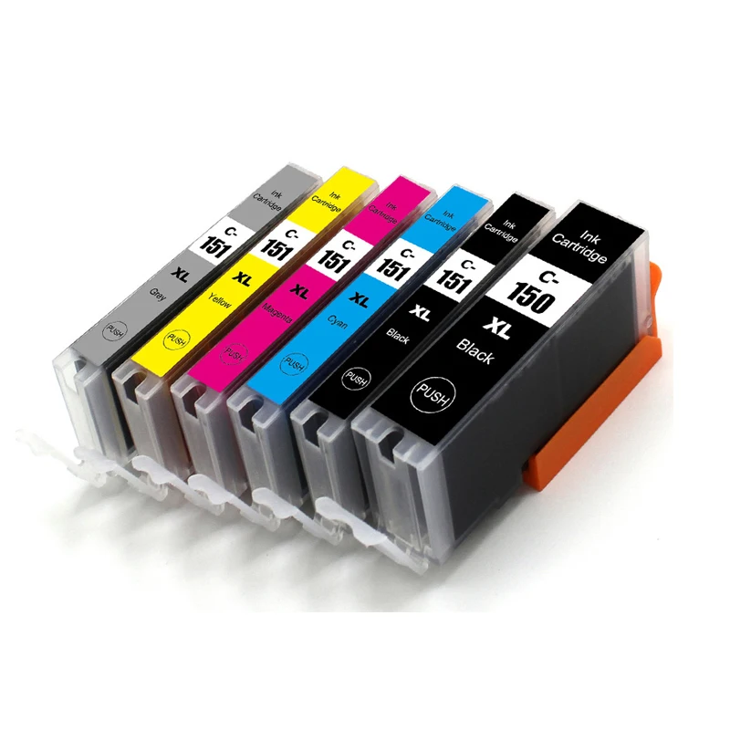 Cartucho de tinta Compatible PGI150 CLI151 PGI 150 CLI 151 para impresora Canon PIXMA MG7510 IP7210 iP8710 MX721 Ix6810 - imagen 3