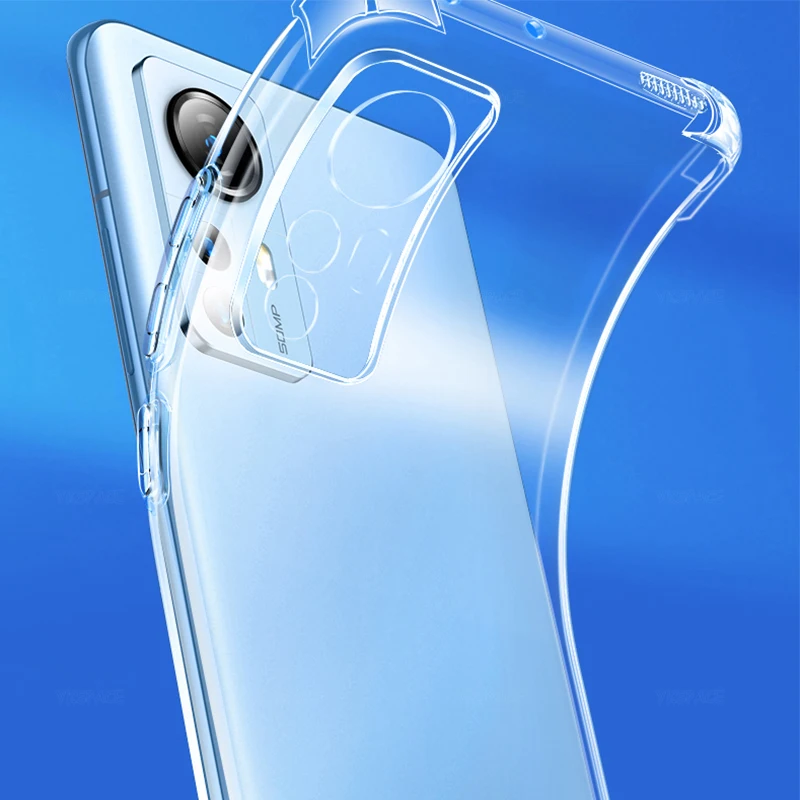 Funda de silicona transparente a prueba de golpes de 4 esquinas para Xiaomi Mi 13 13T 12 12T 12X 11 11i 11T 10T 10S 10 Lite Pro funda de teléfono Ultra suave - imagen 3