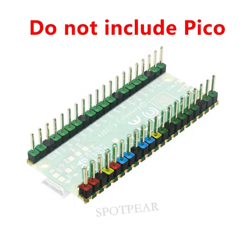 Raspberry Pi Pico 2 cabezales de pines GPIO coloridos para placa de desarrollo Pico2/Pico2W RP2350 - imagen 4