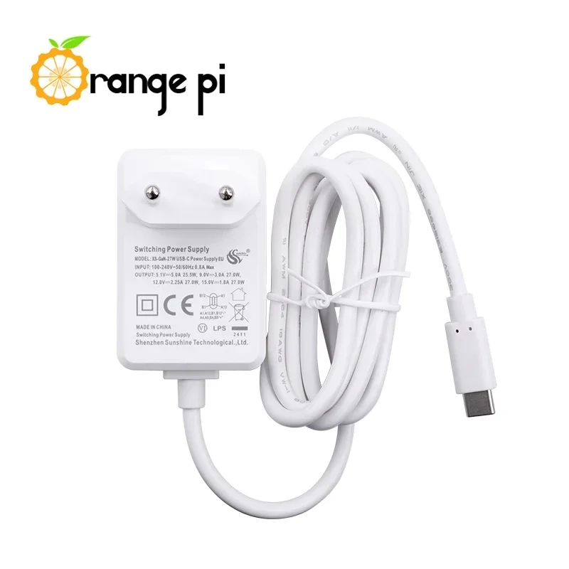 5V5A 27W UE/EE. UU. Tipo-C Fuente de alimentación del cargador GaN para OPi 5 Pro/OPi 5 Max/OPi 5 Plus/OPi CM5 Original - imagen 3