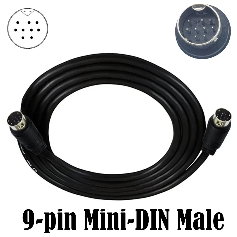 Cable de entrada de Audio Mini Din de 9 pines macho a 9 pines macho, 1m, 2m, 3m, Compatible con videojuegos, tarjetas de sonido, equipo de audio - imagen 4