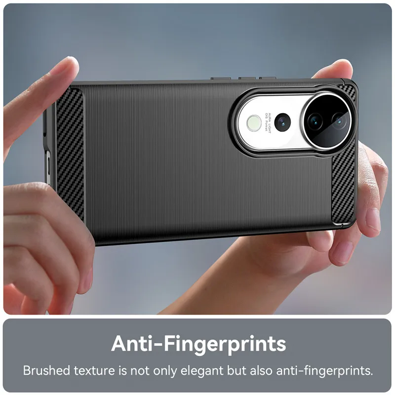 Funda para Vivo S19 Pro 5G, carcasa de silicona a prueba de golpes, de fibra de carbono, 6,78 pulgadas - imagen 5