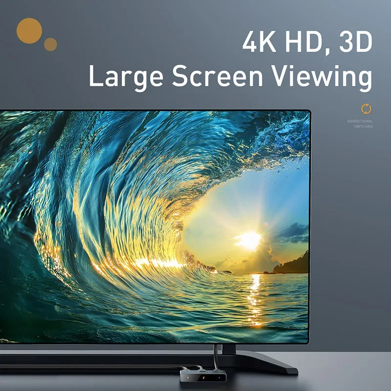 Conmutador bidireccional HDMI HUB de proyección 4K HD AUDIO VIDEO CONVERTIDOR tres en uno Soporte 4K@60HZ4K@120HZ COMPATIBLE CON XBOXPS5 - imagen 3
