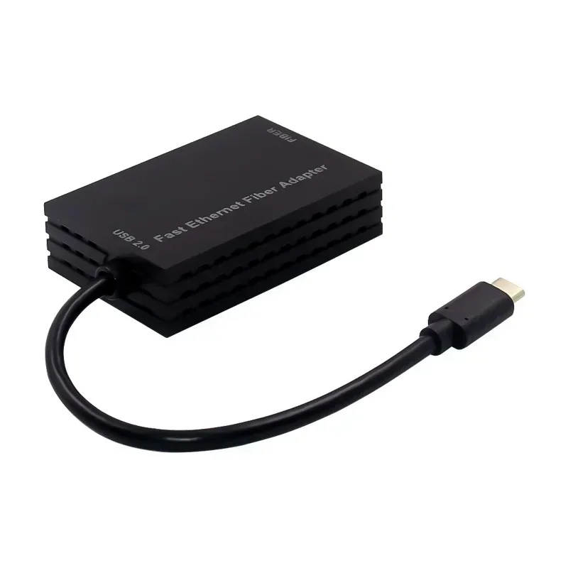 Adaptador de fibra Ethernet rápido USB 2,0, Chip convertidor AX88772C TYPE-C a puerto SFP LC/SC, red de 100Mbps para ordenadores de sobremesa y portátiles - imagen 3