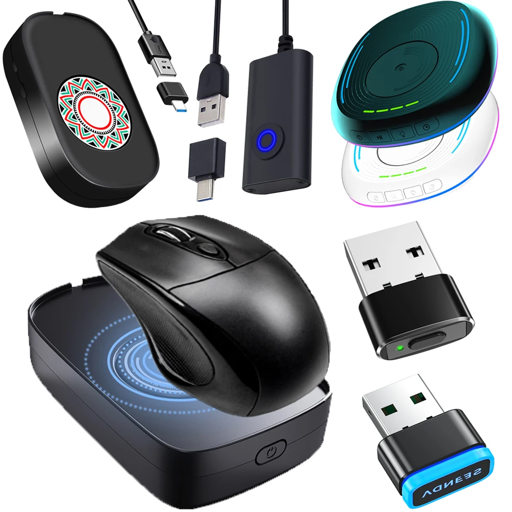 Ratón Jiggler indetectable, simulador de movimiento de ratón Virtual, pantalla de despertar del ordenador con interruptor de encendido/apagado - imagen 2