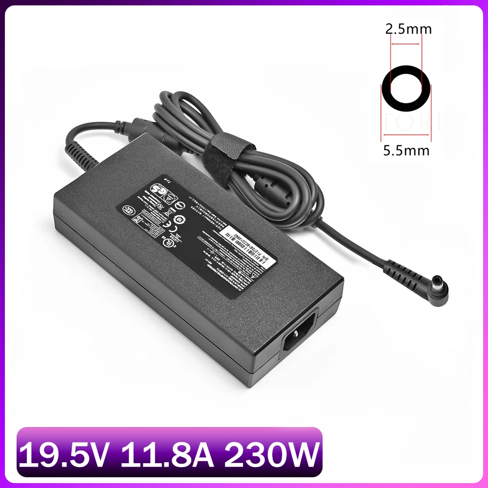 Para Chicony 19,5 V 11.8A A12-230P1A A17-230P1A A230A012L 230W cargador/adaptador de CA para portátil MSI P65 CREATOR GS75 STEALTH