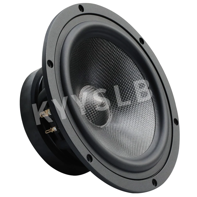 KYYSLB Altavoz de 8 pulgadas y 150 W Altavoces de calidad de sonido para audiófilos HIFI compuestos de fibra de carbono con graves de 8 pulgadas