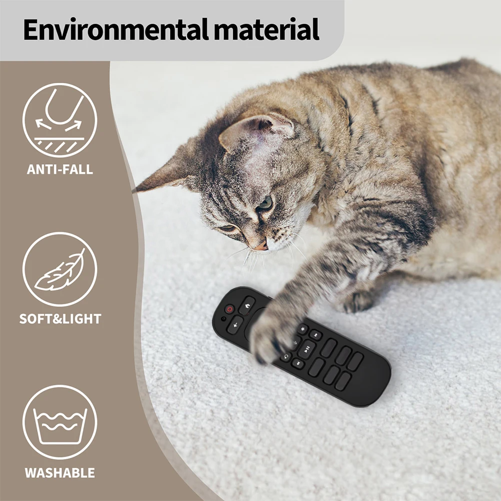 Remote Control Silicone Protective Case For Roku Voice Remote Pro 2nd Edition RCB1R 2024 Anti Slip TV Remote Protective Sleeve - imagen 3