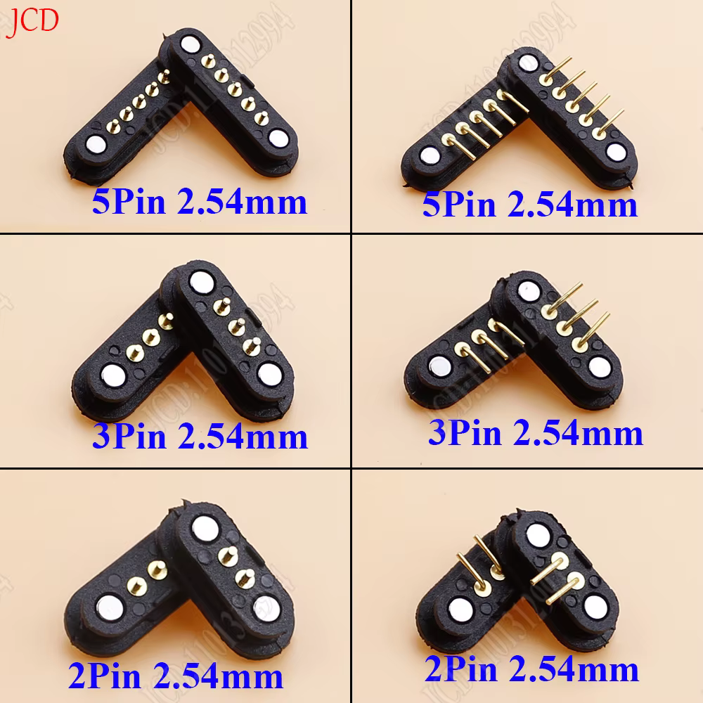 Pogo-conector magnético de 2,54mm, 2A DC, 2 pines, 3 pines, 4 pines, 5 pines, Pogopin macho, hembra, toma de corriente cc, 2P, 3P, 4P, 5P - imagen 5