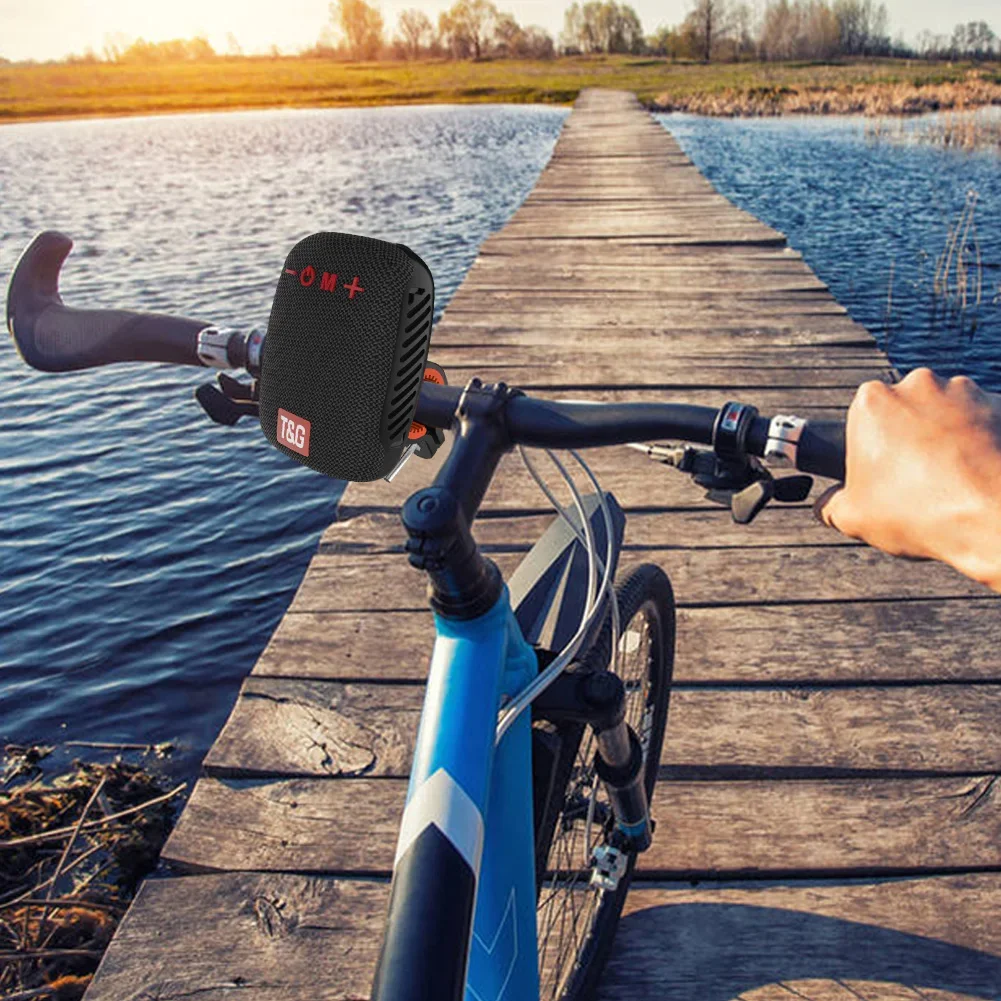 Altavoz Bluetooth para bicicleta al aire libre, sonido inalámbrico portátil, altavoz para manillar recargable por USB, Subwoofer impermeable para Scooter - imagen 4