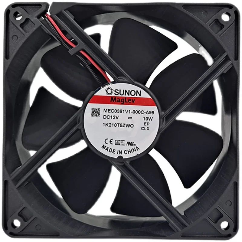 MEC0381V1-000C-A99-ventilador de refrigeración de 12cm, dispositivo de refrigeración de 12V, 3100rpm, 138cfm, 12038