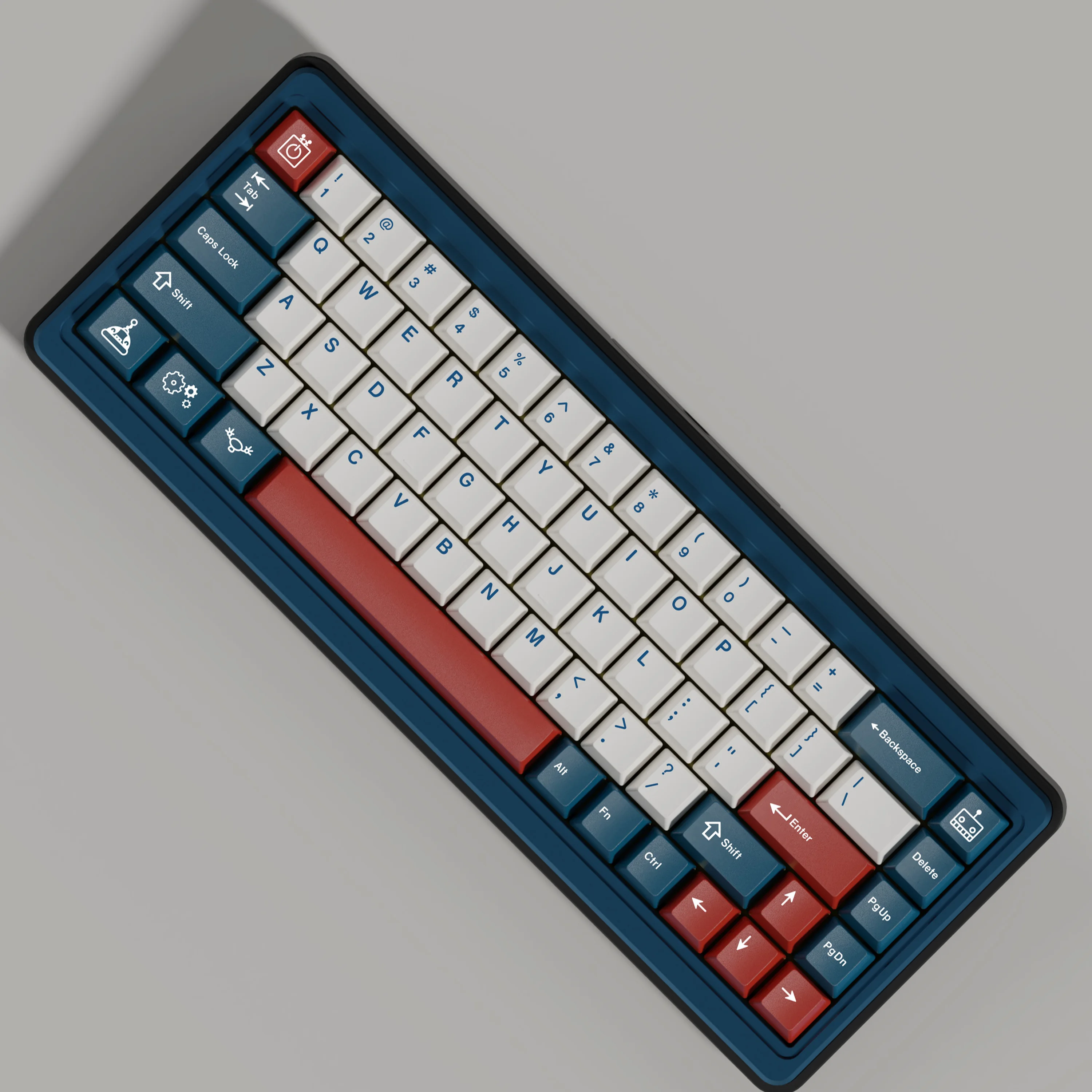 Juego de teclas con tema de personalidad cian, perfil de cereza PBT, teclas originales personalizadas hechas a mano para teclado mecánico, accesorios de regalo - imagen 2