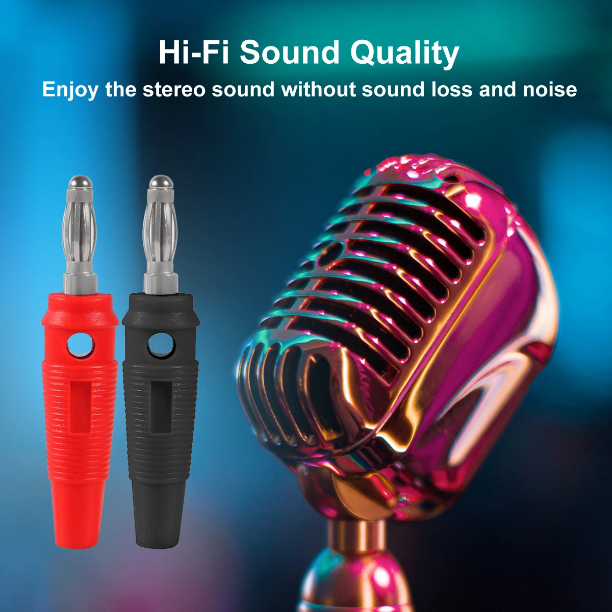 10 Uds 5 pares 4mm conectores Banana 32A tipo tornillo de alta corriente conectores macho adaptadores - imagen 2