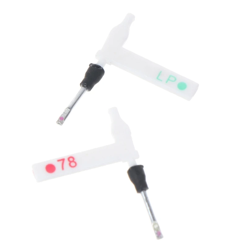 Cartucho móvil doble para tocadiscos de fonógrafo, reemplaza el pasador táctil con aguja de vinilo LP, doble rubí ​ ​ Y zafiro - imagen 2