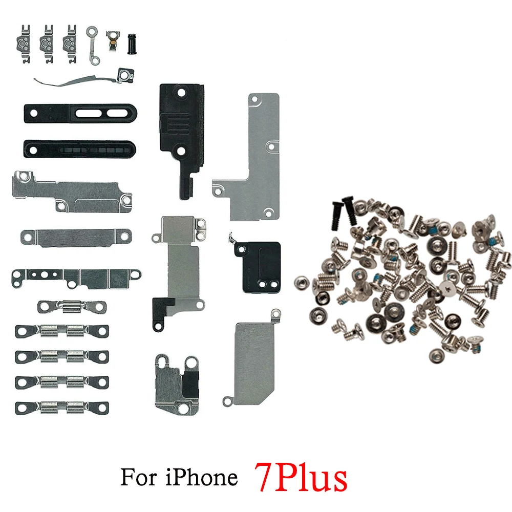 Kits de soporte interno de metal pequeños + tornillos de juego completos para reemplazo de iPhone 7 7P 8 Plus - imagen 3