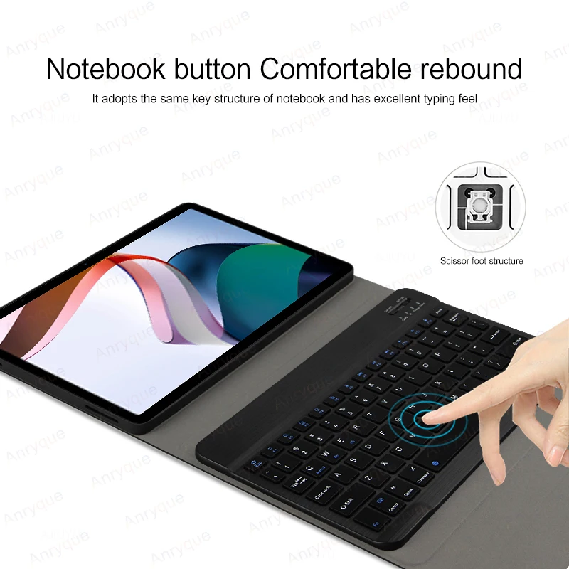 Funda con teclado inalámbrico para Lenovo LEGION Y700 2025, 8,8 pulgadas, funda de 4. a generación con teclado Bluetooth desmontable, ruso y coreano - imagen 5