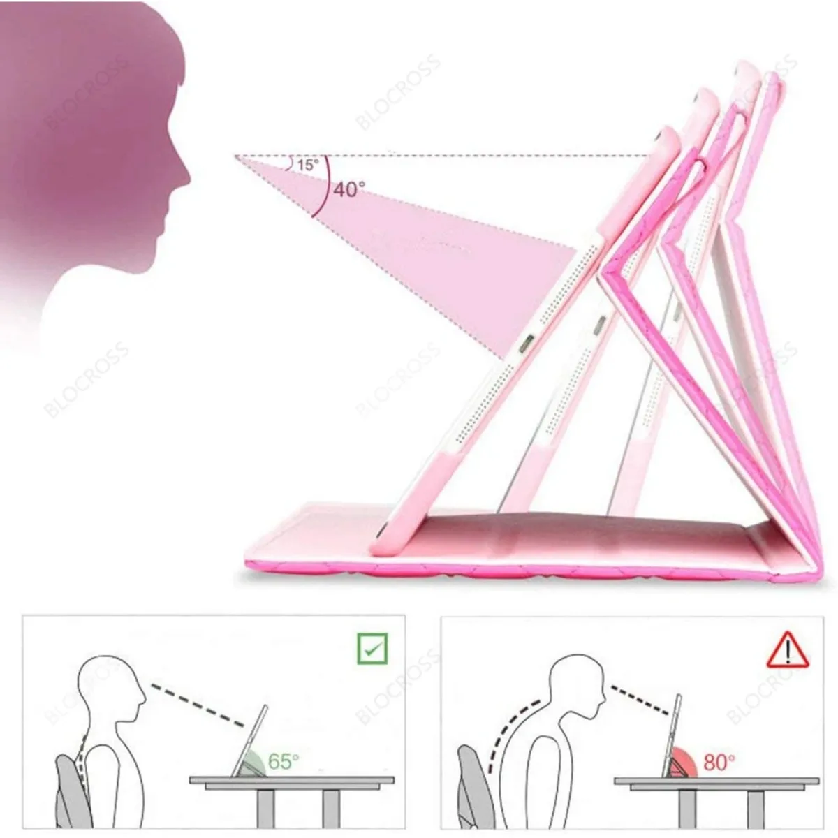 Funda para IPad 10.a generación Pro11 Air11 A16 Air5 IPad 10,2 mini6 7 Funda inteligente con soporte de piel de cordero para iPad Air1 2 5a 6a generación 9,7" - imagen 5