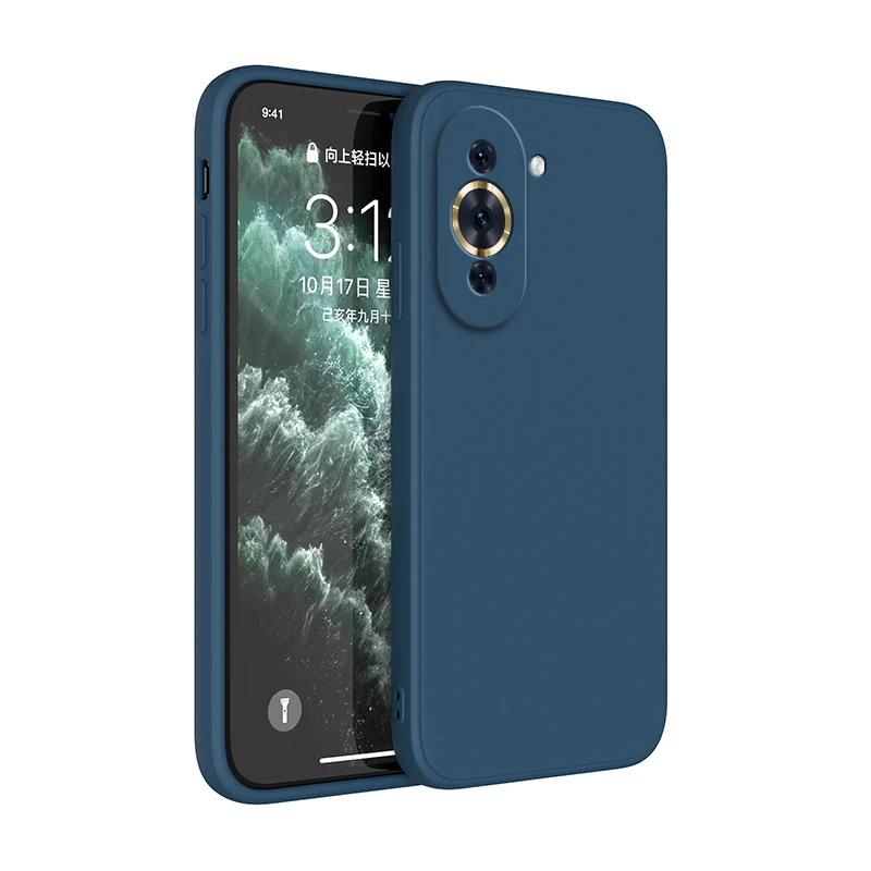 Funda de teléfono Original para Huawei Nova 10 Pro, protección de cámara de silicona líquida Nova10 10Pro, Funda clásica de lujo suave