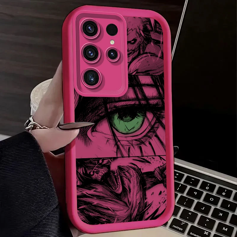 Funda de Anime Attack on Titan para Samsung Galaxy S24 S23 S25 Ultra S22 S21 Plus FE A56 A36 A26 A16 A06 A15 A25 A35 A55 5G - imagen 5