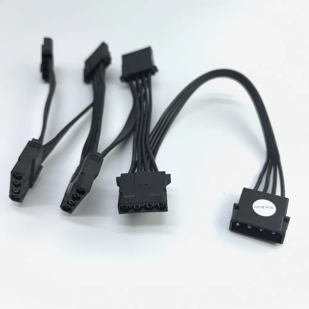 Cable Divisor Molex 4 Pines a 6 Conectores 18AWG para PC - imagen 3