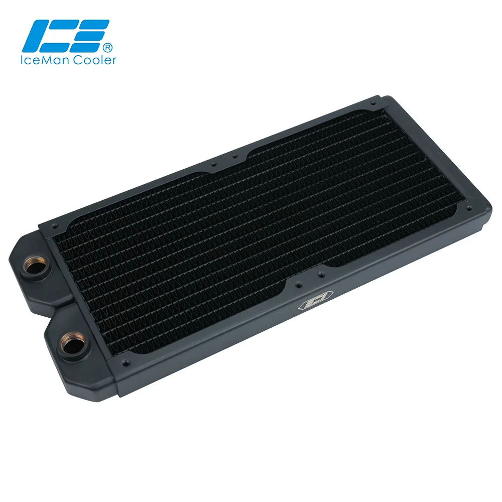 IceManCooler G1/4 "rafino 20mm cobre 240MM radiador Compatible A4,ITX Mini caja de computadora refrigeración por agua, ICE-GS240