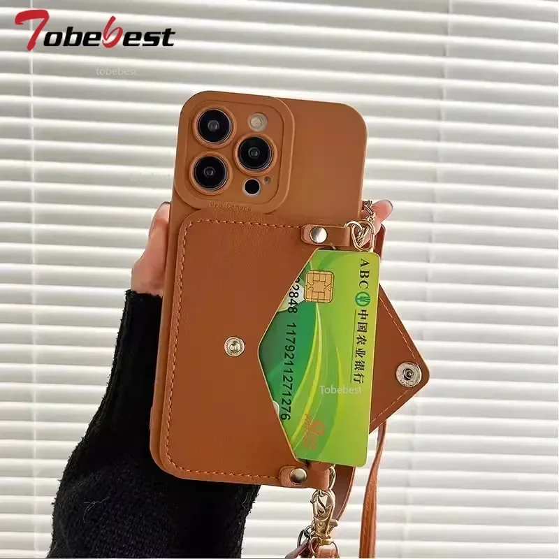 Funda de cuero con correa de mano y cordón cruzado para Xiaomi POCO X7 Pro Redmi Turbo 4 3 - imagen 4