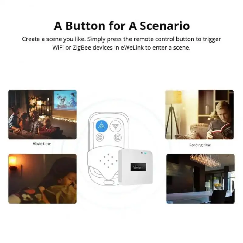 SONOFF RF BridgeR2 433 Hub inteligente inalámbrico eWeLink Gateway centro de Control de hogar inteligente funciona con Alexa Google Alice SmartThings - imagen 3