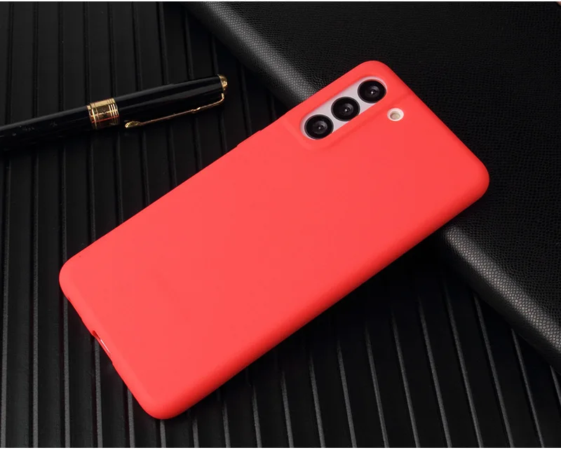 Fundas para Samsung Galaxy S21 S22 Plus parachoques S21 FE S22 Ultra Simple delgada mate suave funda trasera de silicona - imagen 4