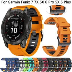 Garmin Fenix 7X – Correa de Silicona Deportiva Compatible