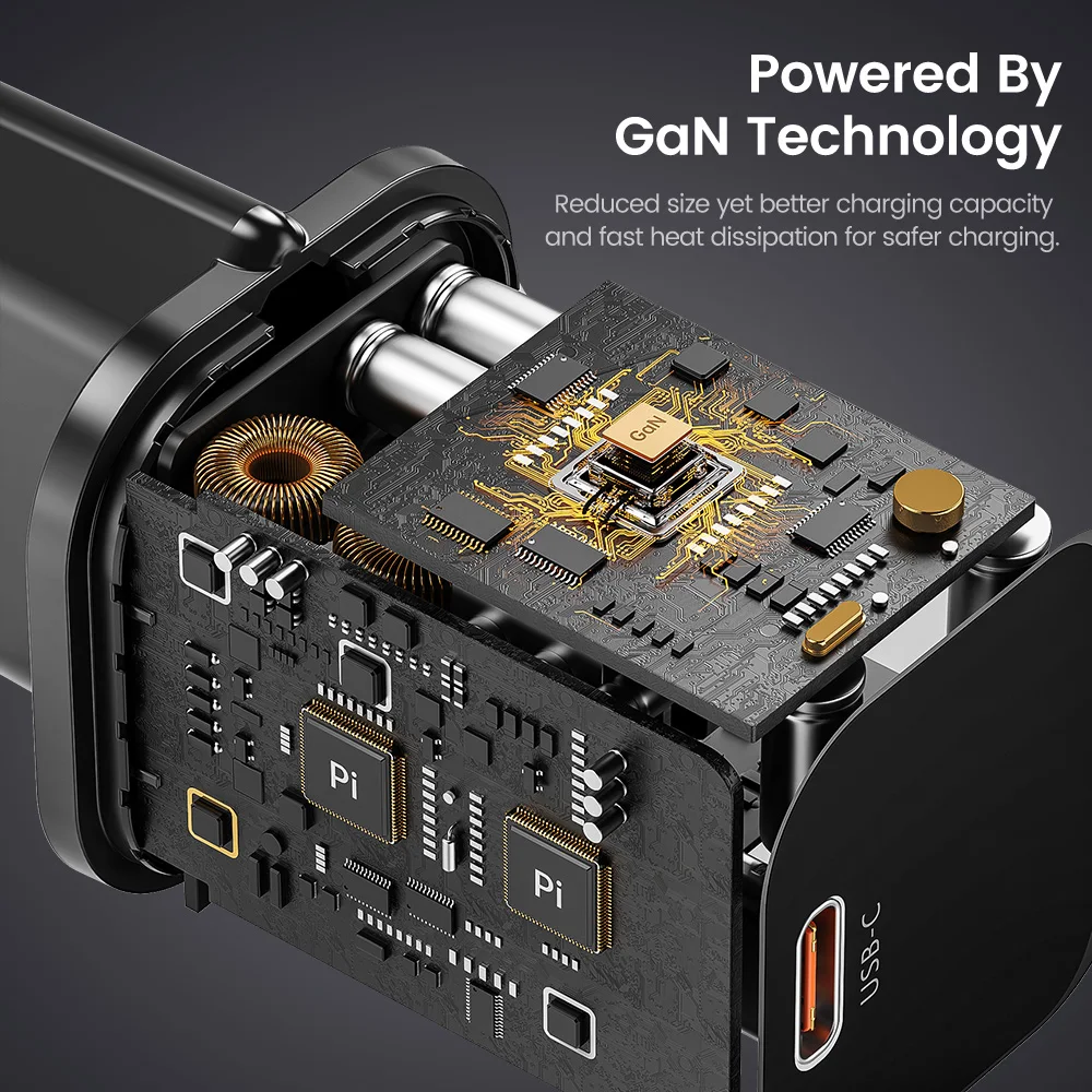 Toocki 20W GaN USB C cargador QC 3,0 PD cargador rápido tipo C para iPhone 15 14 Pro Max Xiaomi Samsung S23 tipo C Mini cargador de teléfono - imagen 4