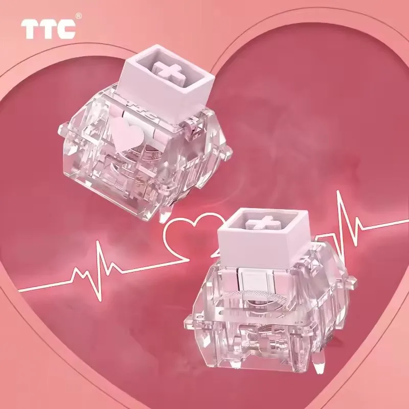 ‌ Interruptor magnético TTC Love Heart: 1er interruptor de teclado con temática de amor, sensación táctil romántica y seguimiento hinchable para juegos - imagen 4