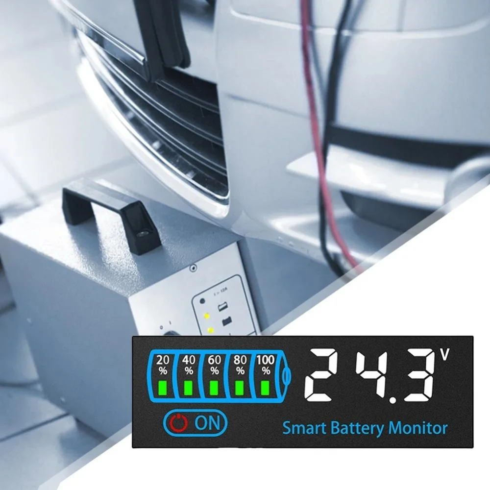 Placa indicadora de carga de batería Universal de ácido/litio 3S-14S DC7-55V indicador de nivel de batería probador de carga de batería de voltaje - imagen 4