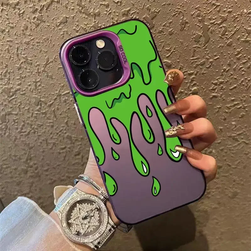 Funda Graffiti para iPhone 11 16 15 14 13 Pro Max 12Mini XS XR 8 7 Plus carcasa protectora de pantalla a prueba de golpes - imagen 5