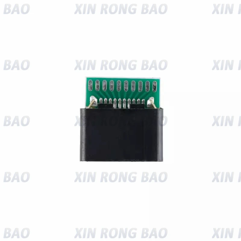 5 unids/lote 19PIN 19P HD conector hembra Jack/enchufe con placa PCB tipo soldadura con carcasa de plástico - imagen 3