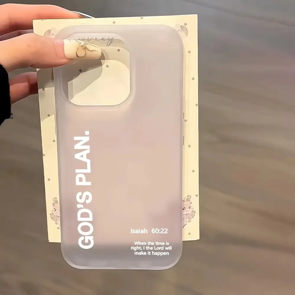 Funda de teléfono suave esmerilada con letras de nicho minimalista para iPhone 17 16 15 Pro Max 14 13 12 11 7 8 Plus 17 Air XS X XR 13 12 Mini - imagen 2